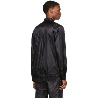 Shop Sacai Black Nylon Shirt In 001 Black