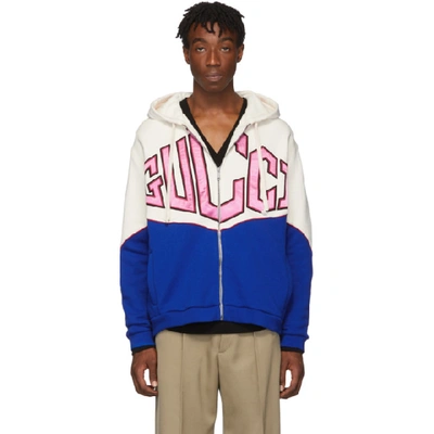 Shop Gucci White  Hoodie In 9829 White
