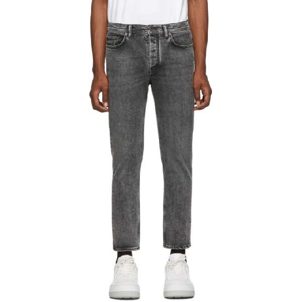 Acne Studios Grey Bla Konst River Jeans In Blkmarble | ModeSens