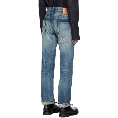 Shop Junya Watanabe Blue Levis Edition 501 1947 Customized Jeans In 1 Indigo