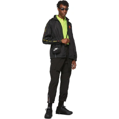 Shop Off-white Black Nylon Track Jacket In 1000 Blkno