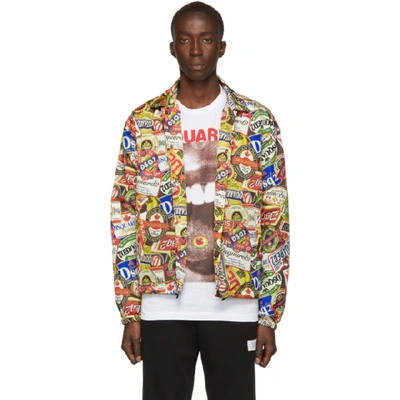 Shop Dsquared2 Multicolor Neon Letters Jacket In 001s Mixcol