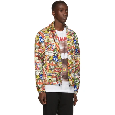 Shop Dsquared2 Multicolor Neon Letters Jacket In 001s Mixcol