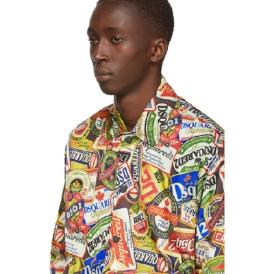 Shop Dsquared2 Multicolor Neon Letters Jacket In 001s Mixcol