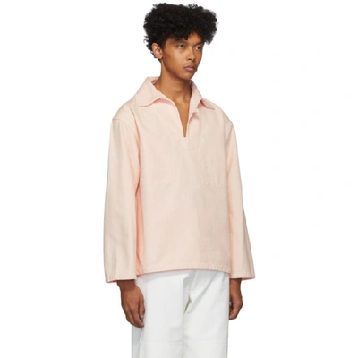 Shop Jacquemus Pink Le Marin Shirt In 19602400 Li