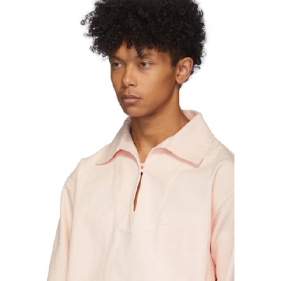 Shop Jacquemus Pink Le Marin Shirt In 19602400 Li