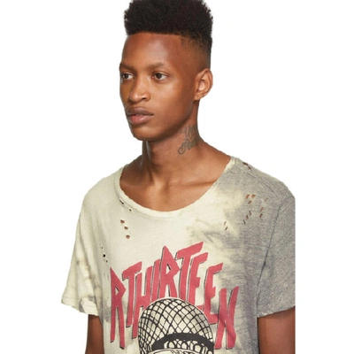 Shop R13 Grey Battle Punk Boy T-shirt In Bleach