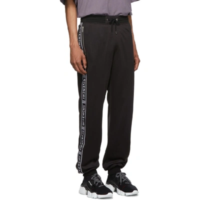 Shop Givenchy Black 4g Bands Lounge Pants In 001 Black