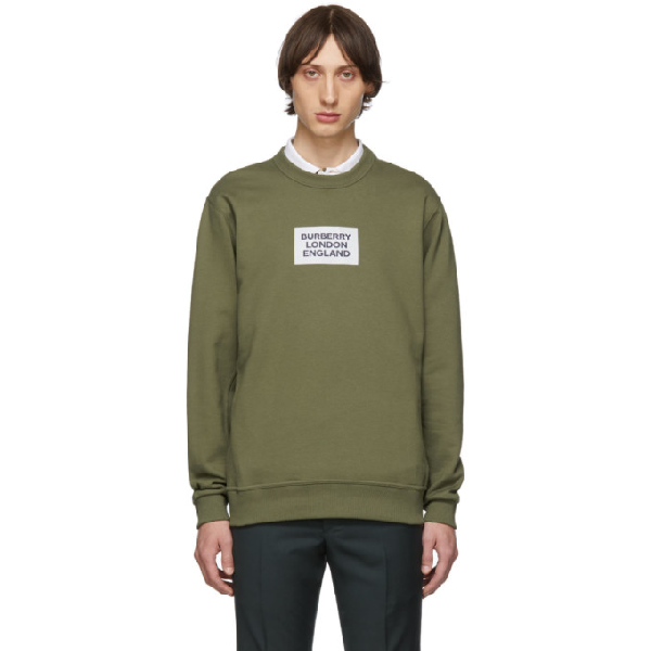 burberry green sweatshirt