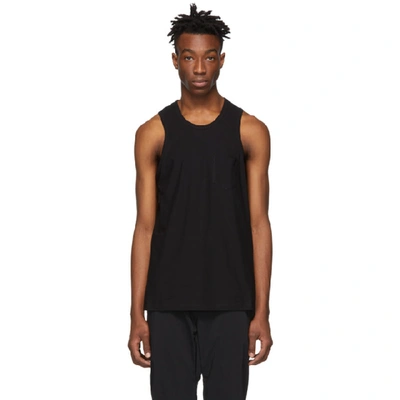 Shop Ami Alexandre Mattiussi Black Pocket Tank Top