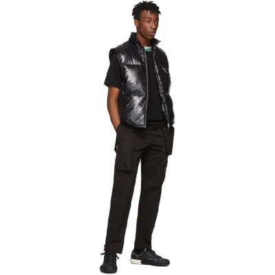 Shop Moncler Black Down Banker Vest In 999 Black