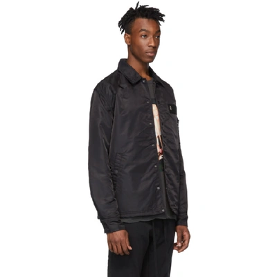 Shop Ksubi Black Opposite Coach Jacket In 1 Black