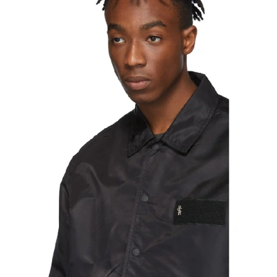 Shop Ksubi Black Opposite Coach Jacket In 1 Black