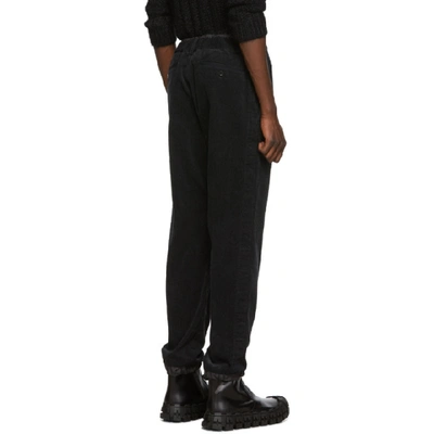 Shop Sacai Black Corduroy Trousers In 001 Black