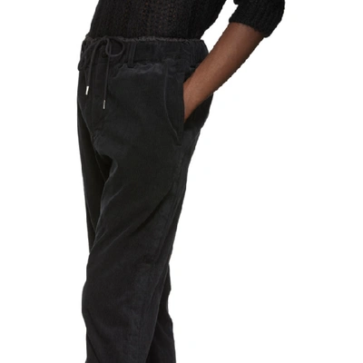 Shop Sacai Black Corduroy Trousers In 001 Black
