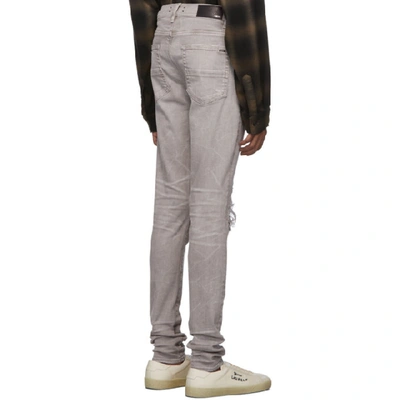 Shop Amiri Grey Mx1 Jeans In Cgr-coolgry