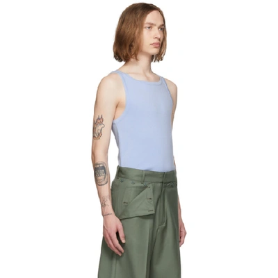 Shop Jacquemus Blue Le Marcello Tank Top In Light Blue