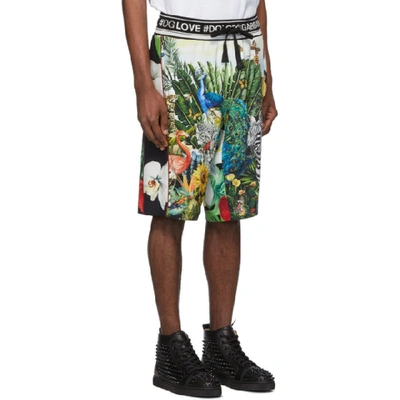 Shop Dolce & Gabbana Dolce And Gabbana Multicolor Mix Hawaii Shorts In S9000 Mixha