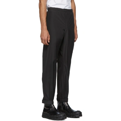 Shop Prada Black Techno Poplin Trousers