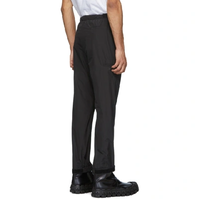 Shop Prada Black Techno Poplin Trousers