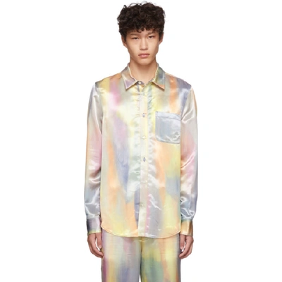 Shop Sies Marjan Multicolor Satin Sander Shirt In Multp