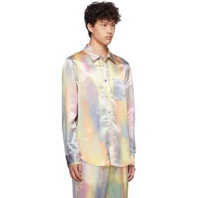 Shop Sies Marjan Multicolor Satin Sander Shirt In Multp