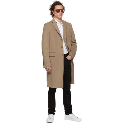 Shop Givenchy Beige 3-gold Buttons Trench Coat In 275 Ltbeige