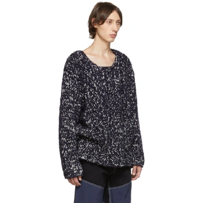 Shop Jacquemus Navy La Maille Berger Sweater In 19651390 Na