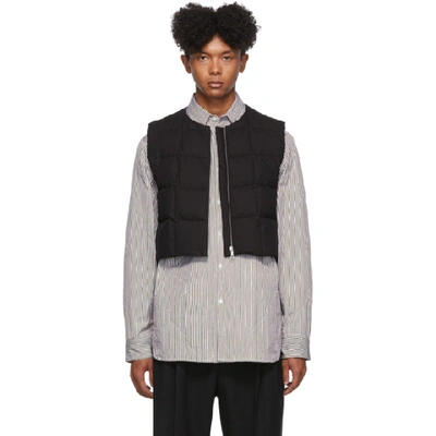 Dries Van Noten Black Down Quilted Vest | ModeSens