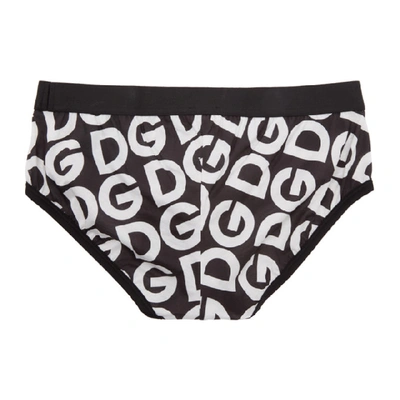 Shop Dolce & Gabbana Dolce And Gabbana Black Dg Logo Brando Briefs In Hn92a Blk