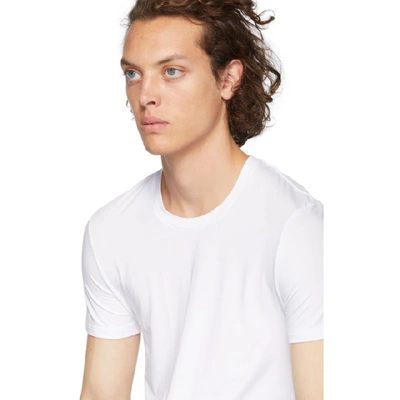 Shop Ermenegildo Zegna White Round Neck T-shirt