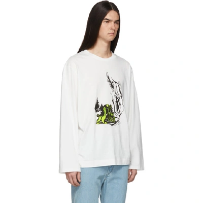 Shop Our Legacy White Psychedelic Hunt Long Sleeve T-shirt