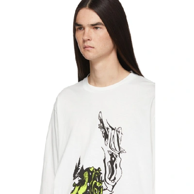 Shop Our Legacy White Psychedelic Hunt Long Sleeve T-shirt