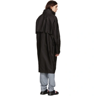 Shop Moncler Black Greg Coat In 999 Black