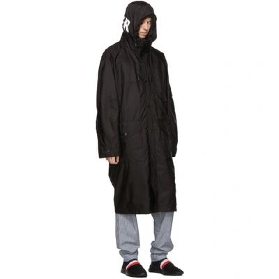 Shop Moncler Black Greg Coat In 999 Black