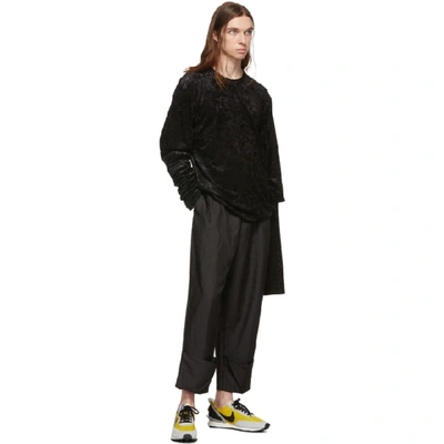 Shop Comme Des Garçons Homme Deux Comme Des Garcons Homme Plus Black Twill Trousers In 1 Black