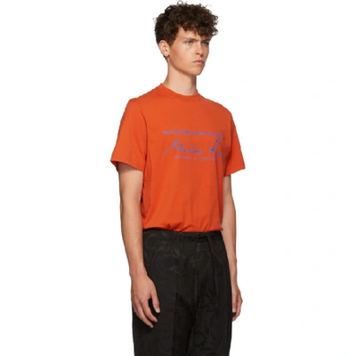 Shop Martine Rose Orange Classic T-shirt