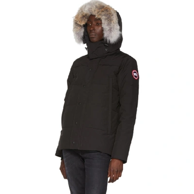 Shop Canada Goose Black Down Wyndham Jacket