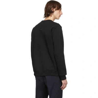 Shop Kenzo Black Sport Logo Sweatshirt In 99 Black