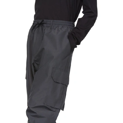 Shop Y-3 Grey Carbon Cargo Pants