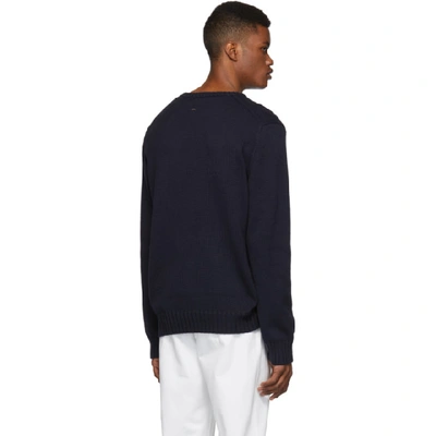 Shop Polo Ralph Lauren Navy Knit Icon Sweater