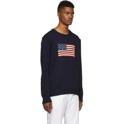 Shop Polo Ralph Lauren Navy Knit Icon Sweater