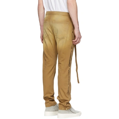 Shop Fear Of God Tan Tearaway Work Trousers In 224 Rust