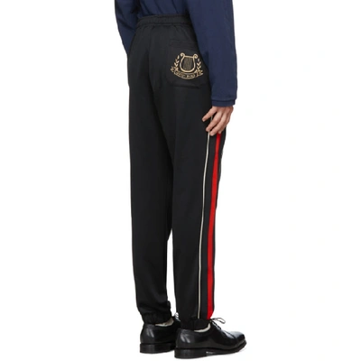 Shop Gucci Black Jersey Lounge Pants In 1410 Black