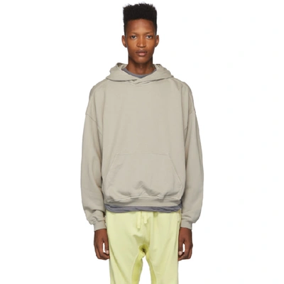 Shop Haider Ackermann Grey Perth Hoodie In 008 - Chalk