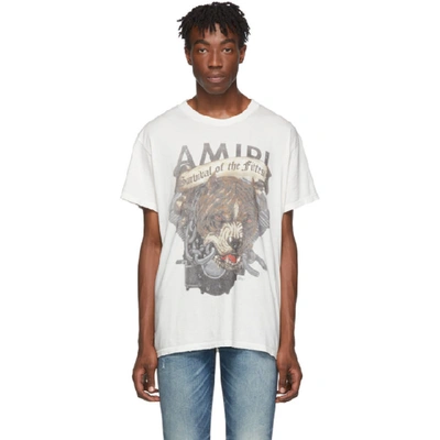 Shop Amiri White Pitbull T-shirt