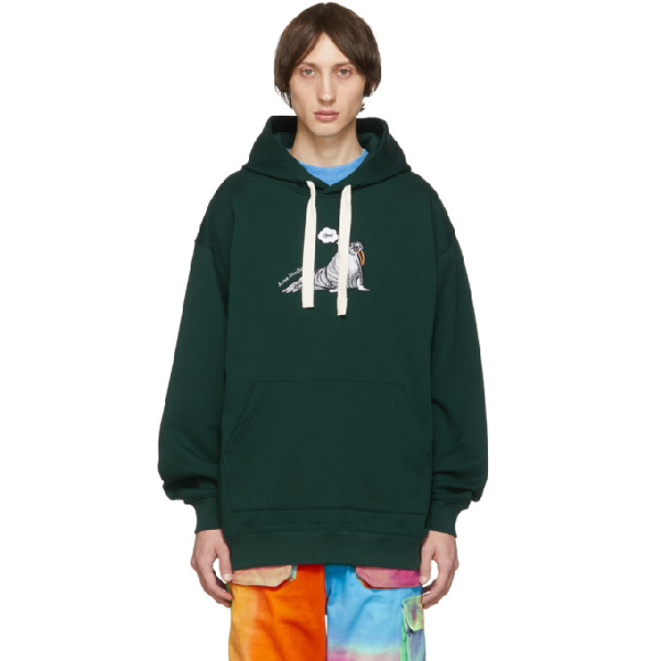 acne hoodie green