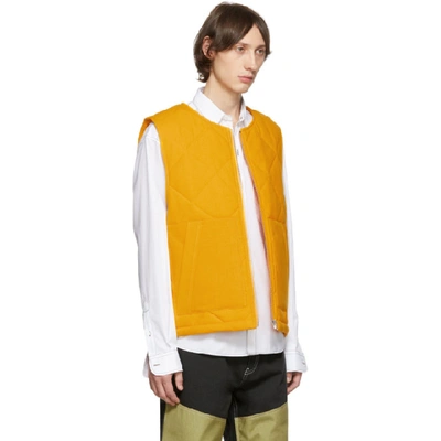 Shop Jacquemus Orange Le Gilet Romarin Vest In 19615710 Or