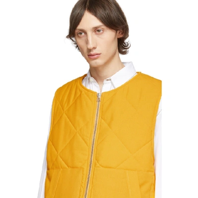 Shop Jacquemus Orange Le Gilet Romarin Vest In 19615710 Or