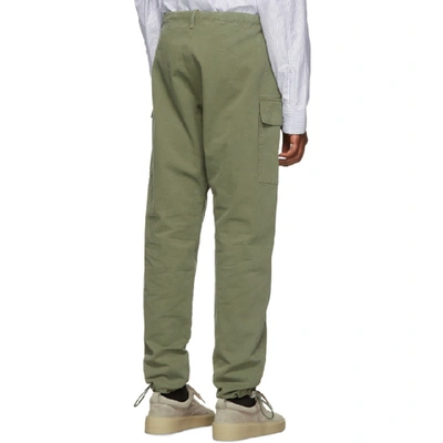 Shop Fear Of God Green Jiujitsu Cargo Pants In 310armygrn